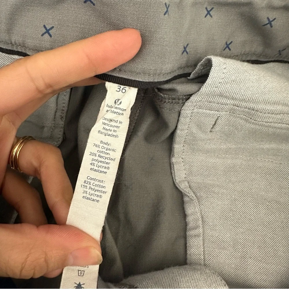 Lululemon Gray Blue All Over X Print Blue Size‎ Mens 36 Golf Casual